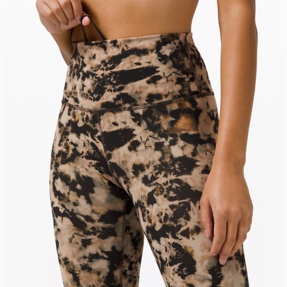 Lululemon Wunder Train High-Rise Tight 25" Dispersed Light Raw Linen Multi - Picture 5 of 9